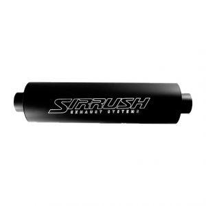Mofle deportivo alto flujo aluminizado redondo 5 pulgadas